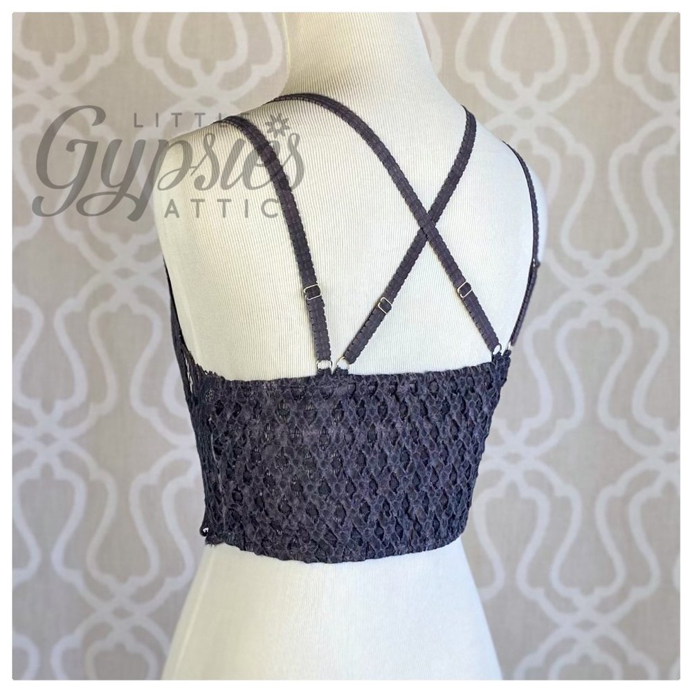POL Longline Mineral Wash Lace Bralette - Picture 3 of 16